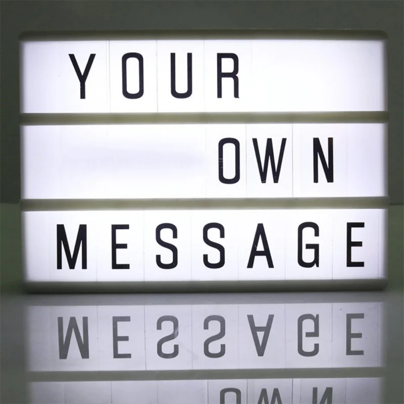 Message Board Lightbox 90pcs Letter Alphabet Puzzle Led Light Box USB Battery LED Combination Night light Box for Home Proposal
Message Board Lightbox 90pcs Letter Alphabet Puzzle Led Light Box USB Battery LED Combination Night light Box for Home Proposal