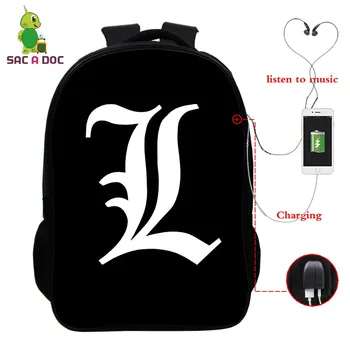 Anime Death Note L Light Multifunction Backpack Women Men USB Charging Travel Bag School Bags for Teenagers Laptop Backpack
Anime Death Note L Light Multifunction Backpack Women Men USB Charging Travel Bag School Bags for Teenagers Laptop Backpack