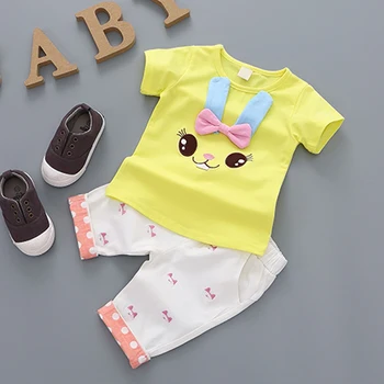 YiErYing 2PCS Baby Clothes Sets Summer Short Sleeve Cute Cartoon Rabbit Baby Boys Girls T-shirt+Pant Newborns Clothing Suits
YiErYing 2PCS Baby Clothes Sets Summer Short Sleeve Cute Cartoon Rabbit Baby Boys Girls T-shirt+Pant Newborns Clothing Suits