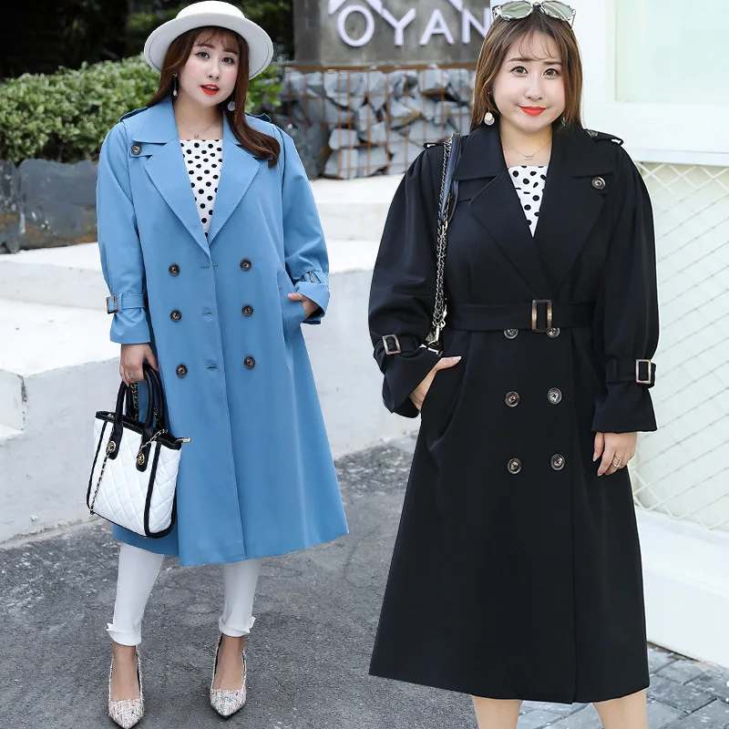 Trench Coat Women 2019 Plus size XL-4XL Spring Autumn Casual Tops Long Windbreaker Female Sashes Double-breasted Outerwear G254
Trench Coat Women 2019 Plus size XL-4XL Spring Autumn Casual Tops Long Windbreaker Female Sashes Double-breasted Outerwear G254