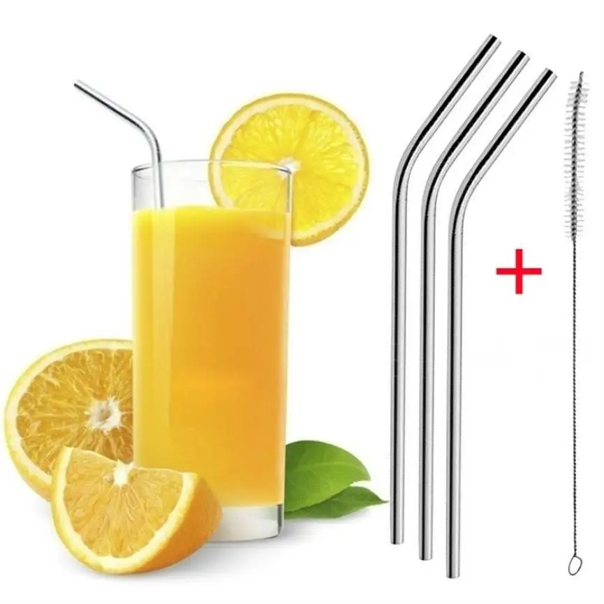 2018 4 Pcs Stainless Steel Metal Drinking Straw Reusable Straws + 1 Cleaner Brush Kit JULY5
2018 4 Pcs Stainless Steel Metal Drinking Straw Reusable Straws + 1 Cleaner Brush Kit JULY5