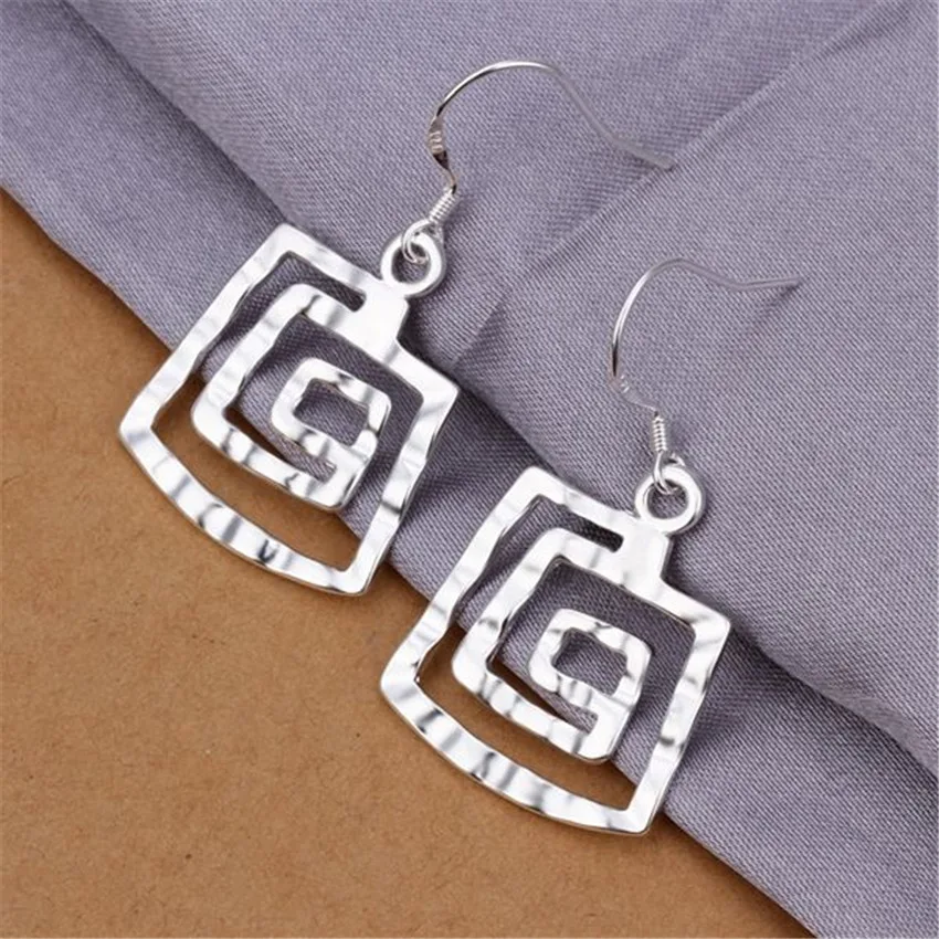 Silver 925 Plated Noble Elegant Nice Cute Luxury High Quality Earrings Hot Selling Fashion Classic Women Lady Silver Jewelry
Silver 925 Plated Noble Elegant Nice Cute Luxury High Quality Earrings Hot Selling Fashion Classic Women Lady Silver Jewelry