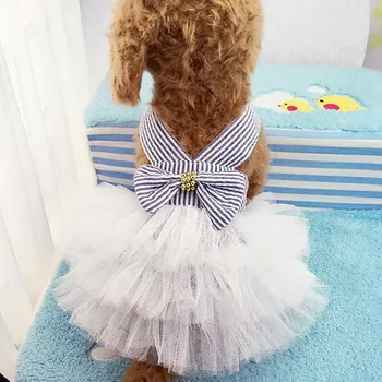 Pet Spring Summer Costume Clothes for Dog Girls Stripes Sling Dress Decorating Puppies 4 Colors
Pet Spring Summer Costume Clothes for Dog Girls Stripes Sling Dress Decorating Puppies 4 Colors