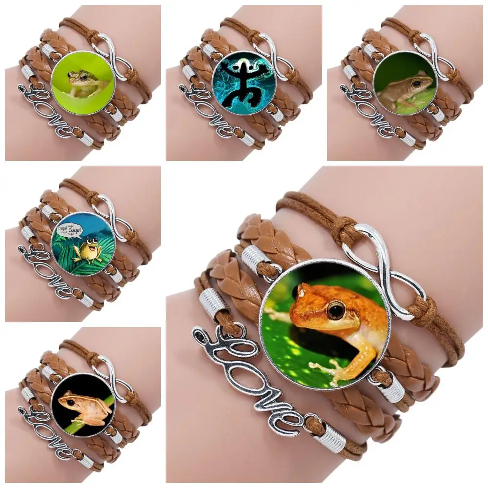 2017 New Arrival Glass Cabochon Multilayer Black/Brown Leather Bracelet Bangle Jewelry For Girls Best Gift Puerto Rican Coqui
2017 New Arrival Glass Cabochon Multilayer Black/Brown Leather Bracelet Bangle Jewelry For Girls Best Gift Puerto Rican Coqui