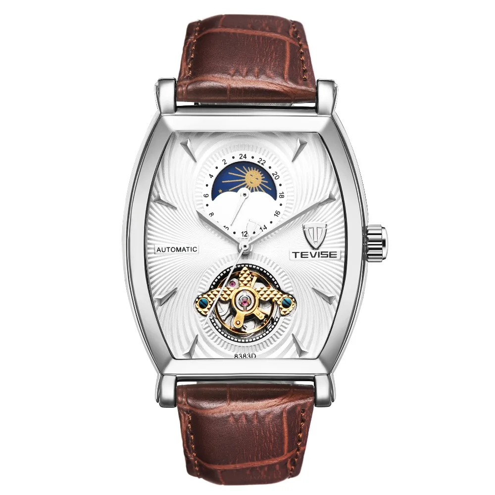 TEVISE Hot Watch Men Automatic Mechanical Wristwatches Genuine Leather Waterproof Moon Phase Watches For Male Relogio Masculino
TEVISE Hot Watch Men Automatic Mechanical Wristwatches Genuine Leather Waterproof Moon Phase Watches For Male Relogio Masculino