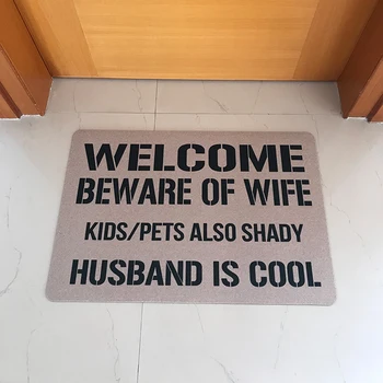 Rubber Doormat Entrance Floor Mat Funny Doormat Welcome Beware of Wife Kids Pets Aslo Shady Husband Cool Outdoor Rubber Door Mat
Rubber Doormat Entrance Floor Mat Funny Doormat Welcome Beware of Wife Kids Pets Aslo Shady Husband Cool Outdoor Rubber Door Mat