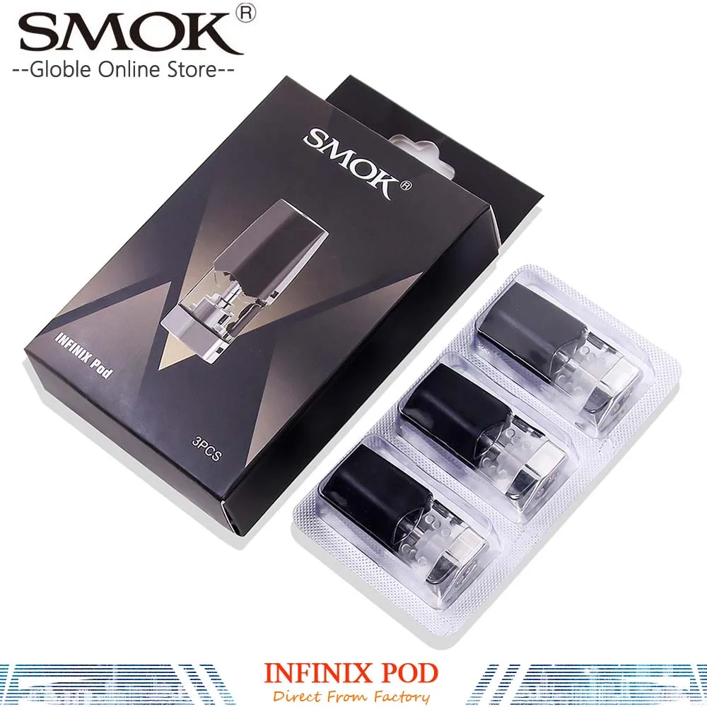 SMOK VAPE 3pcs per box INFINIX POD Coil Pod Electronic Cigarettes 2ml Atomizer Tank for Infinix Kit Vape replace Tank
SMOK VAPE 3pcs per box INFINIX POD Coil Pod Electronic Cigarettes 2ml Atomizer Tank for Infinix Kit Vape replace Tank