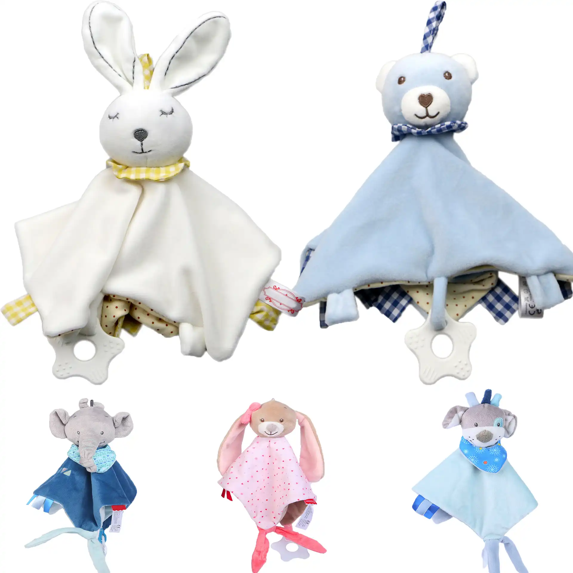 baby toys 0-12 months comforting security blanket toys animal