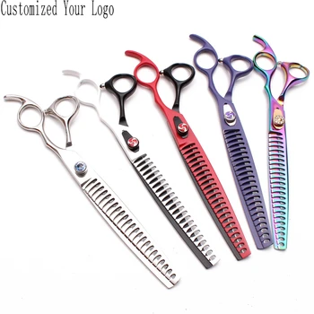 7" 8" JP 440C Customized Brand Pet Shears Dogs Grooming Scissors 18/23 Teeth Fish Bone Tooth Animal Scissors Dropshipping C4004
7" 8" JP 440C Customized Brand Pet Shears Dogs Grooming Scissors 18/23 Teeth Fish Bone Tooth Animal Scissors Dropshipping C4004