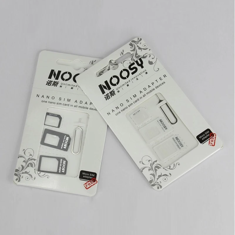 4 in 1 Adapter ( nano sim card + micro sim card + standard sim card + eject pin key ) for Apple iPhone etc. Mobile Phone
4 in 1 Adapter ( nano sim card + micro sim card + standard sim card + eject pin key ) for Apple iPhone etc. Mobile Phone