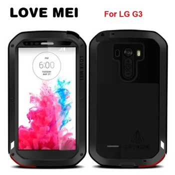 LOVEMEI Luxury Dirt-resistant Anti-knock Metal Aluminum Cases Cover with Gorilla Glass for LG G3 D858 Heavy Duty Protection Case
LOVEMEI Luxury Dirt-resistant Anti-knock Metal Aluminum Cases Cover with Gorilla Glass for LG G3 D858 Heavy Duty Protection Case