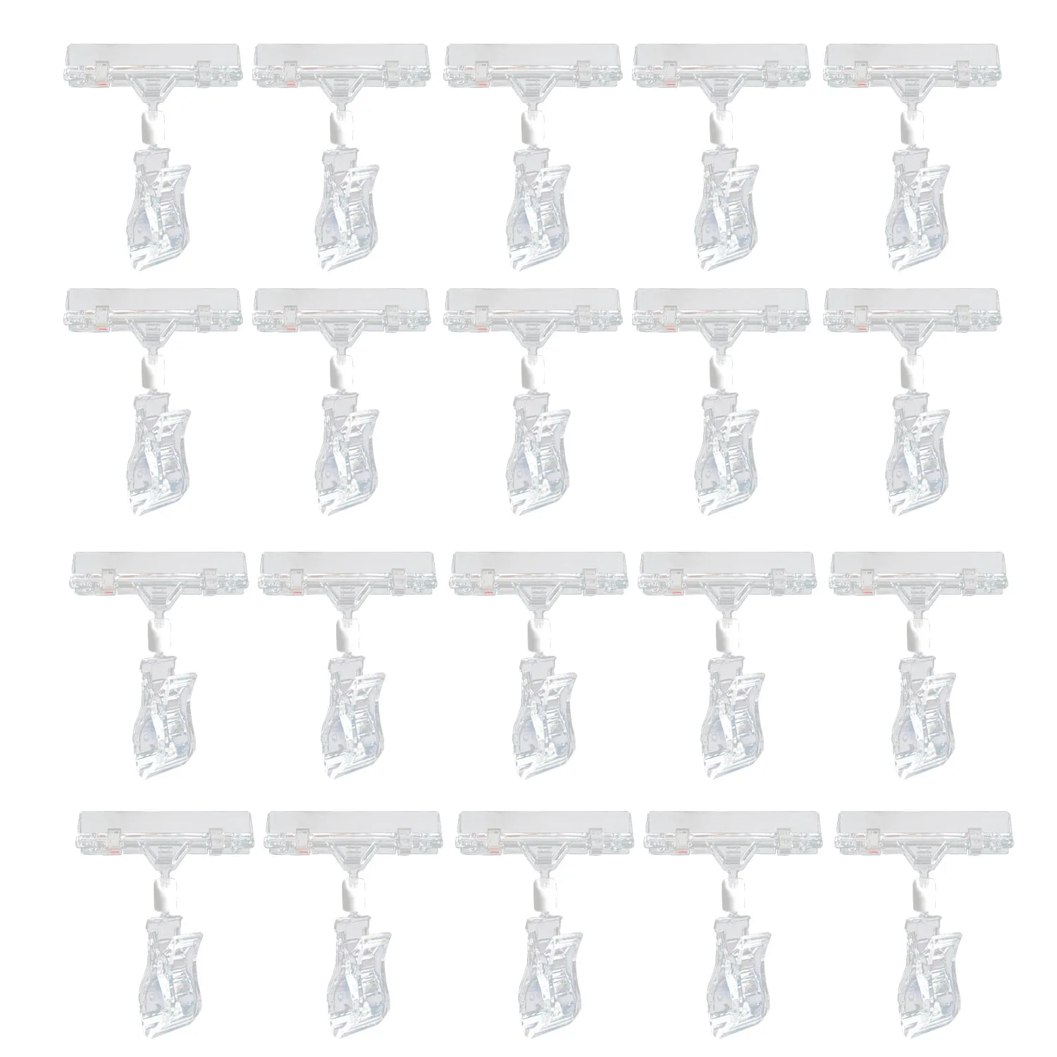 20PCS Clear Plastic Rotatable Merchandise Price Sign Clip Pop Clip-on Holder Display Stand for Retail Store Supermarket Shop
20PCS Clear Plastic Rotatable Merchandise Price Sign Clip Pop Clip-on Holder Display Stand for Retail Store Supermarket Shop