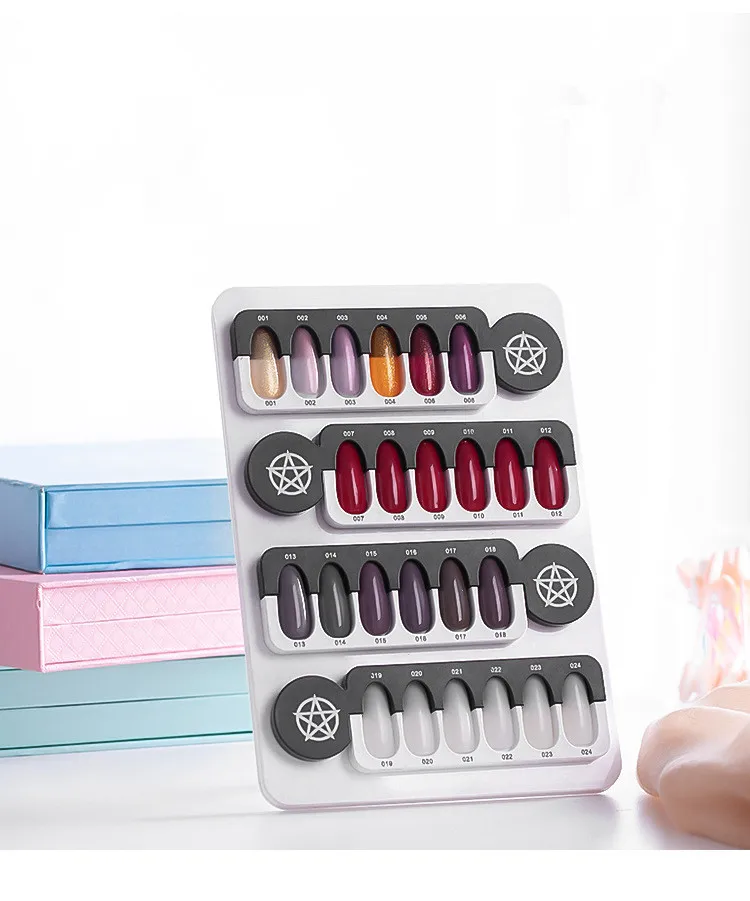 Nail Color Card 24 Grid Color Frame Magnet Adsorption Card Display Board False Nails For Nail Gel Polish Display Book Chart
Nail Color Card 24 Grid Color Frame Magnet Adsorption Card Display Board False Nails For Nail Gel Polish Display Book Chart