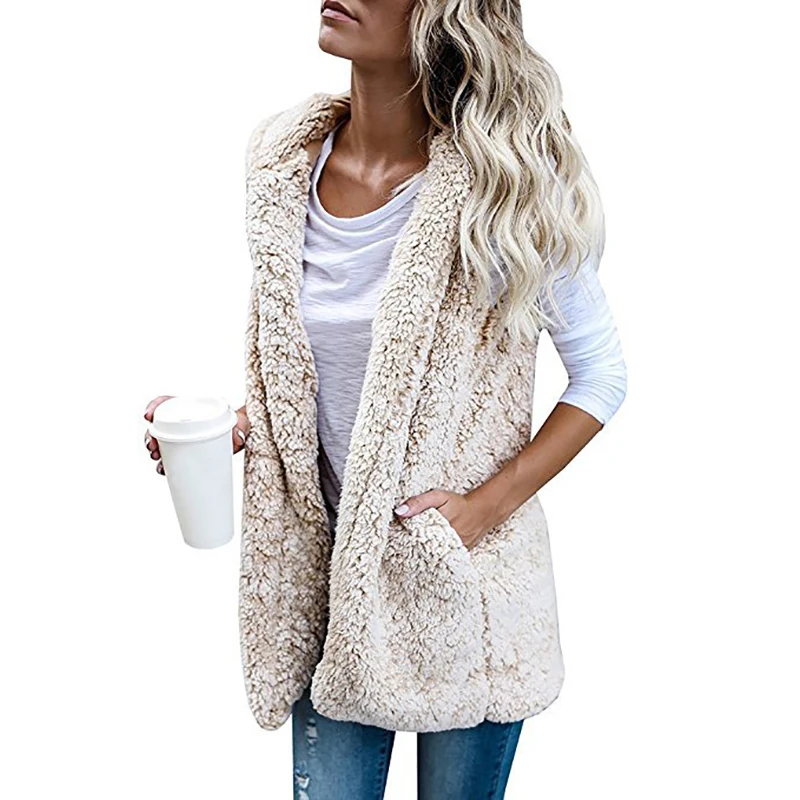 Naiveroo Women Thick Warm Hoodies Cardigan Coat Winter Autumn Sleeveless Faux Fur Vest Outerwear Jacket Female Fur Waistcoat
Naiveroo Women Thick Warm Hoodies Cardigan Coat Winter Autumn Sleeveless Faux Fur Vest Outerwear Jacket Female Fur Waistcoat