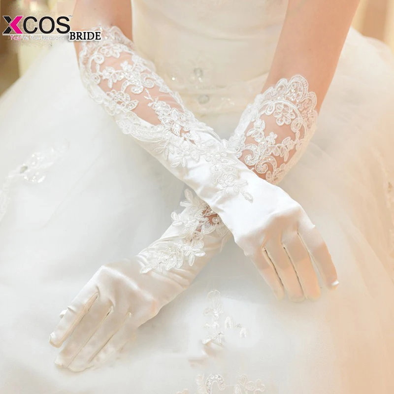luva de noiva Long Lace Bridal Wedding Gloves with Finger Ivory White Bride Gloves Gelin Wedding Accessories gants de mariee
luva de noiva Long Lace Bridal Wedding Gloves with Finger Ivory White Bride Gloves Gelin Wedding Accessories gants de mariee