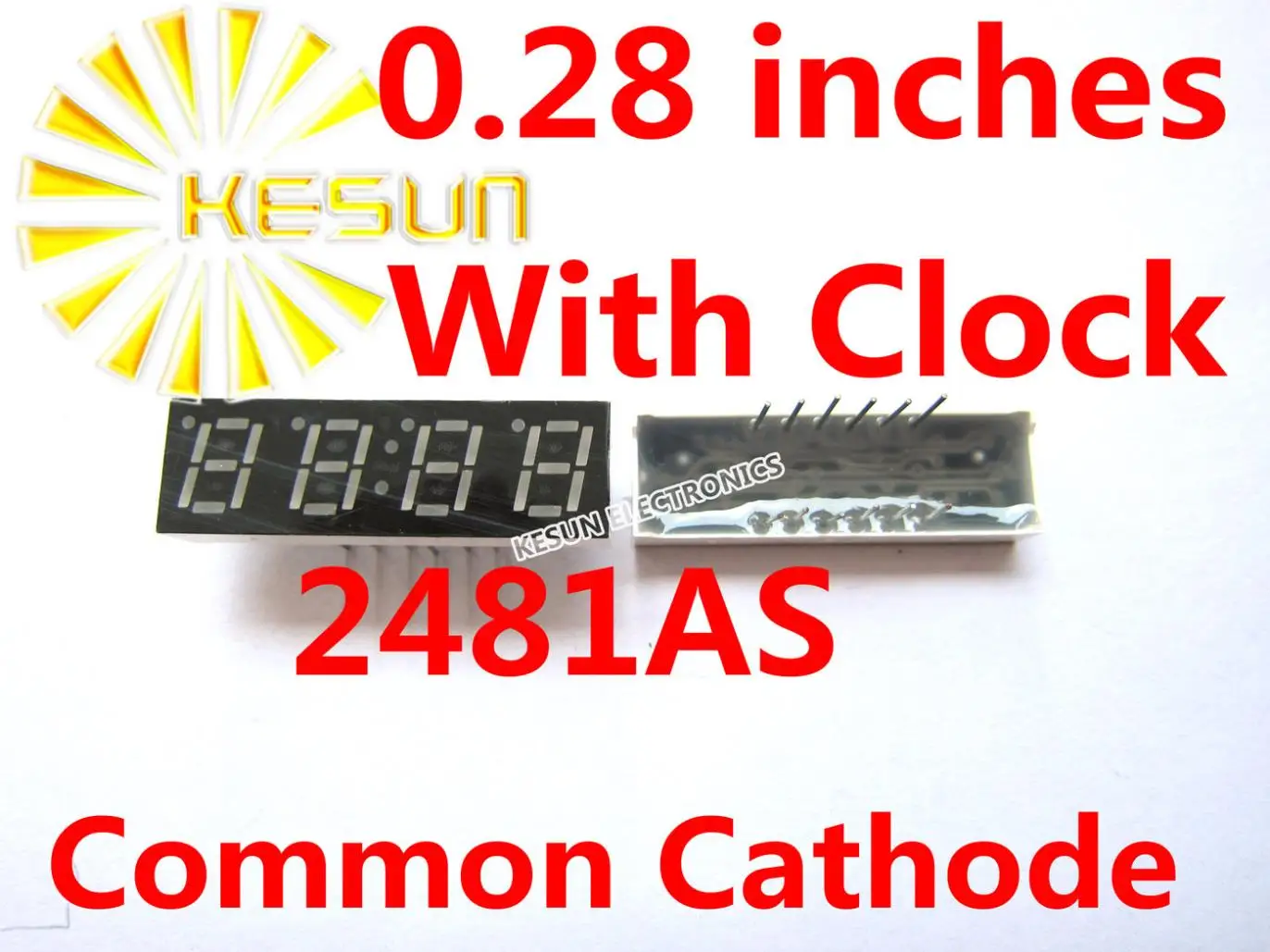 5PCS x 0.28 inches Red Common Cathode/Anode 4 Digital Tube With Clock 2481AS 2481BS 12Pin LED Display Module
5PCS x 0.28 inches Red Common Cathode/Anode 4 Digital Tube With Clock 2481AS 2481BS 12Pin LED Display Module