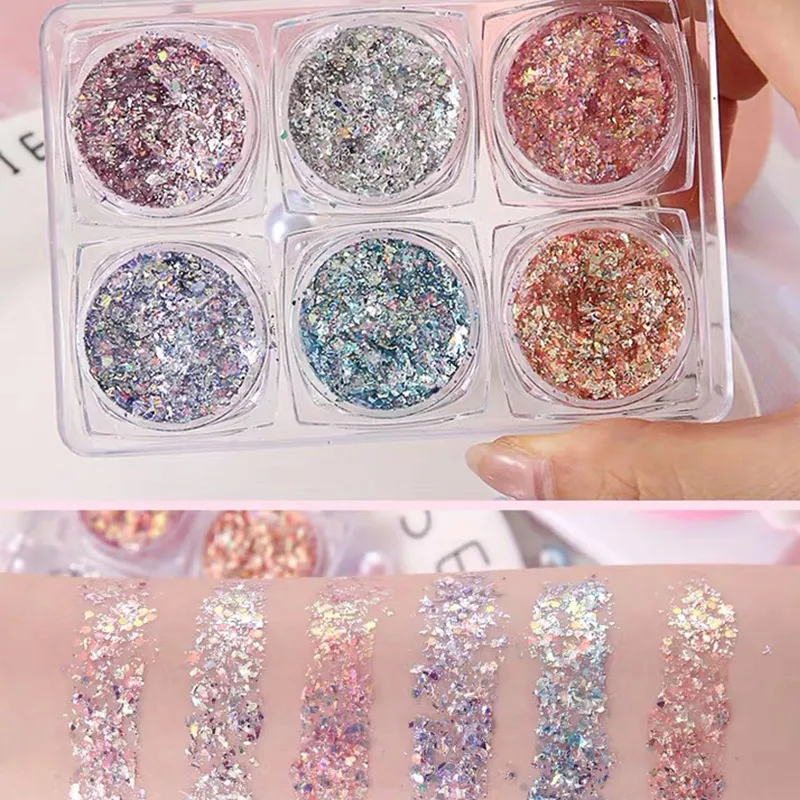 6Pcs/Set Eye Glitter Nail Body Face Glitter Gel Cute Glisten Star Sequins Cream Party Face Art Flash Glitter Decoration
6Pcs/Set Eye Glitter Nail Body Face Glitter Gel Cute Glisten Star Sequins Cream Party Face Art Flash Glitter Decoration