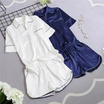 New Summer Sexy Pajamas Robe Sleep Sleepwear Sets Womens Shirt Pants Suit Casual Home Wear Nightwear Bath Gown Nightgown M-XL
New Summer Sexy Pajamas Robe Sleep Sleepwear Sets Womens Shirt Pants Suit Casual Home Wear Nightwear Bath Gown Nightgown M-XL