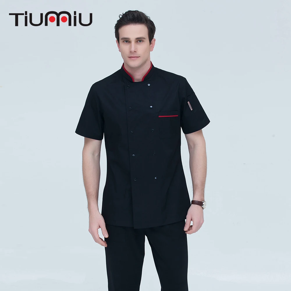 3 Colors M-4XL Wholesale Women Men Short-sleeve Double Breasted Kitchen Work Wear Chef Jacket Catering Restaurant Bakery Uniform
3 Colors M-4XL Wholesale Women Men Short-sleeve Double Breasted Kitchen Work Wear Chef Jacket Catering Restaurant Bakery Uniform