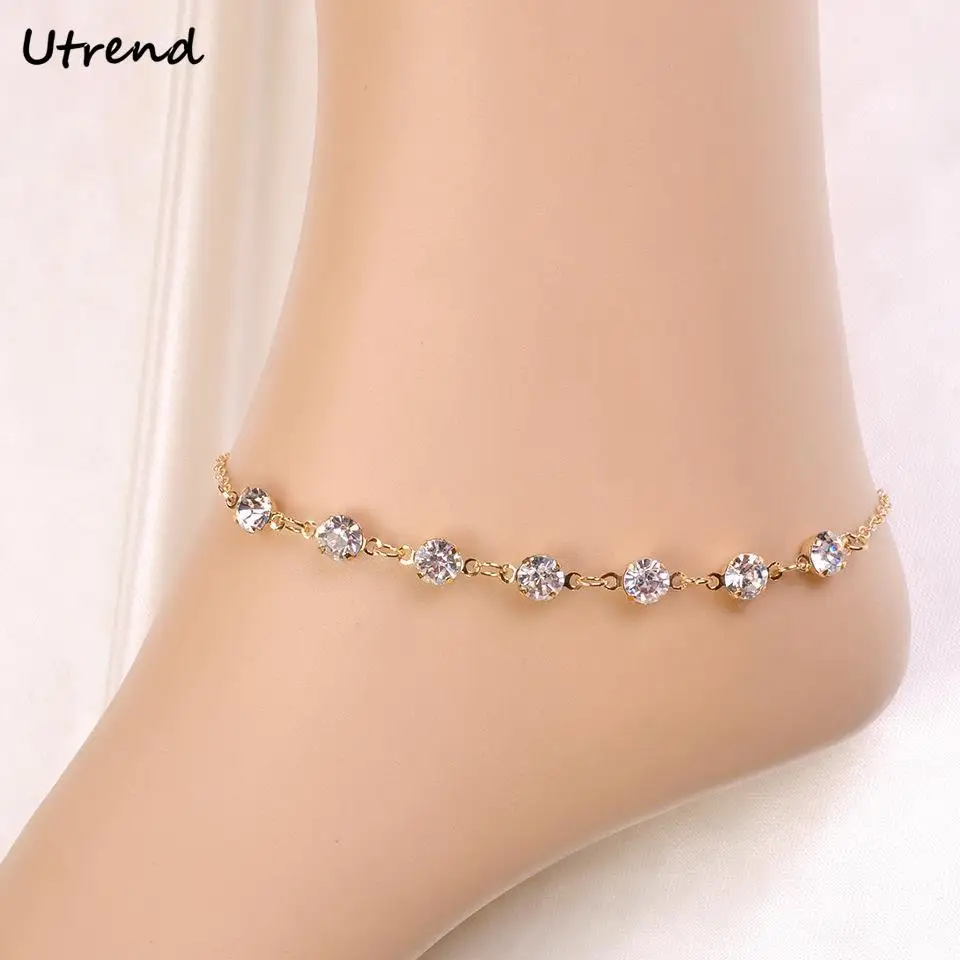 Fashion Jewelry Anklet Crystal Rhinestone Anklets Ankle Bracelet Bracelet Cheville Bridal Anklet Gold Silver Anklet Gifts
Fashion Jewelry Anklet Crystal Rhinestone Anklets Ankle Bracelet Bracelet Cheville Bridal Anklet Gold Silver Anklet Gifts