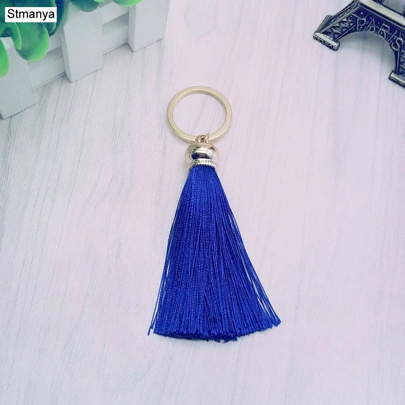 Women New fashion Tassel Key Ring Charm Cute Silk Chain Simple Holder Best Party gift jewelry | Украшения и аксессуары