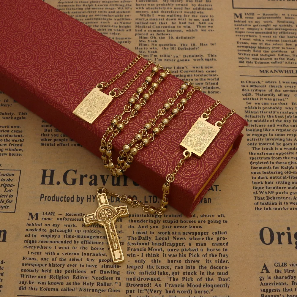 JSBAO High Quality Stainless Steel Rosary Pendant Sacred Cross Necklace For Mens Necklace Jewelry
JSBAO High Quality Stainless Steel Rosary Pendant Sacred Cross Necklace For Mens Necklace Jewelry