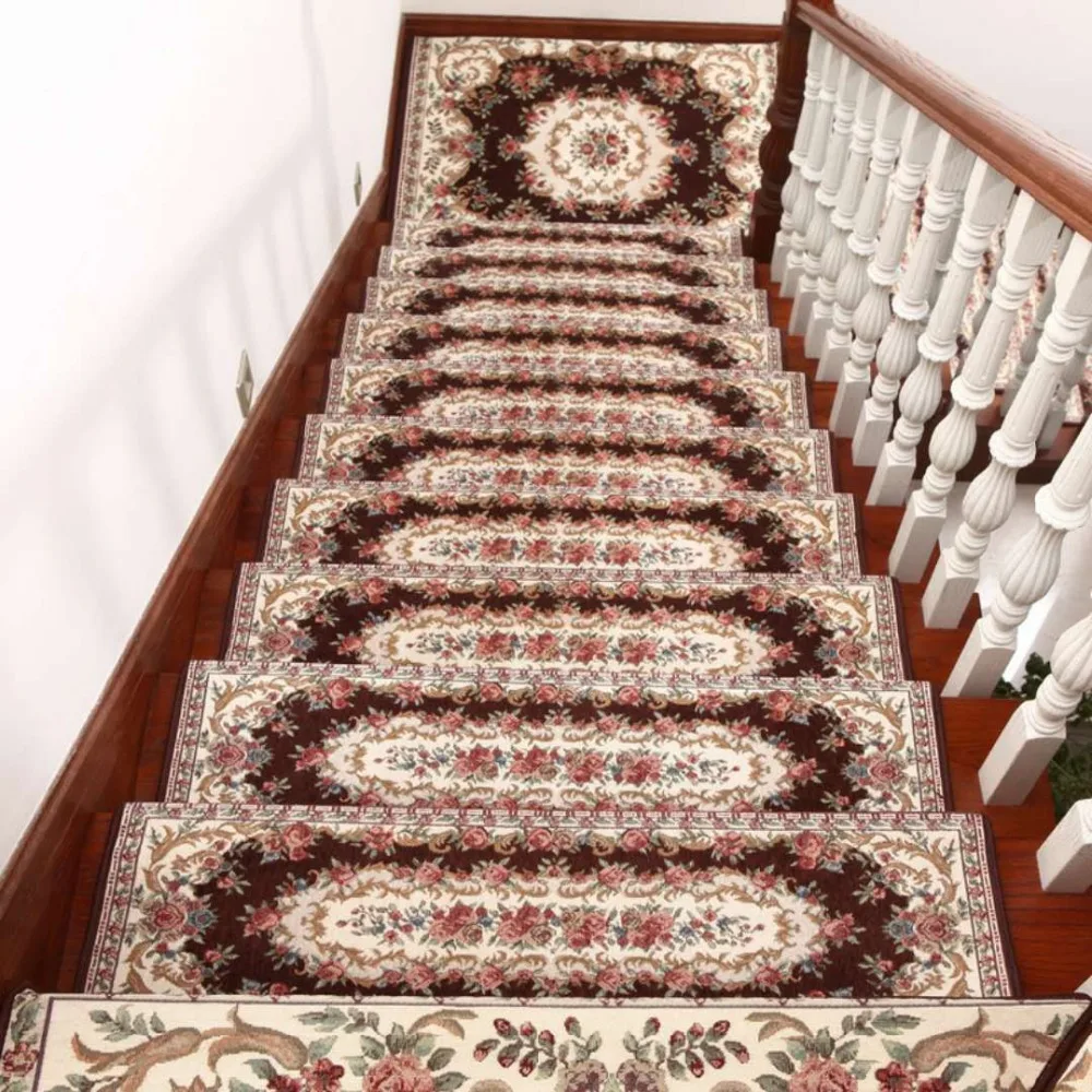 Beibehang 1set/13pcs Upscale European stair tread mat glue-free non-slip footrest corridor carpet living Hotel High-end step mat
Beibehang 1set/13pcs Upscale European stair tread mat glue-free non-slip footrest corridor carpet living Hotel High-end step mat