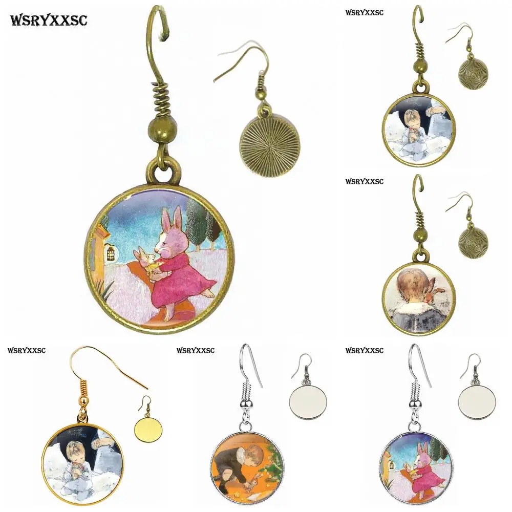 For Women Party Gift Jewelry With Plated Glass Cabochon Bronze/Silver/Golden Clip Ear Hook Drop Earrings Child and Rabbit
For Women Party Gift Jewelry With Plated Glass Cabochon Bronze/Silver/Golden Clip Ear Hook Drop Earrings Child and Rabbit