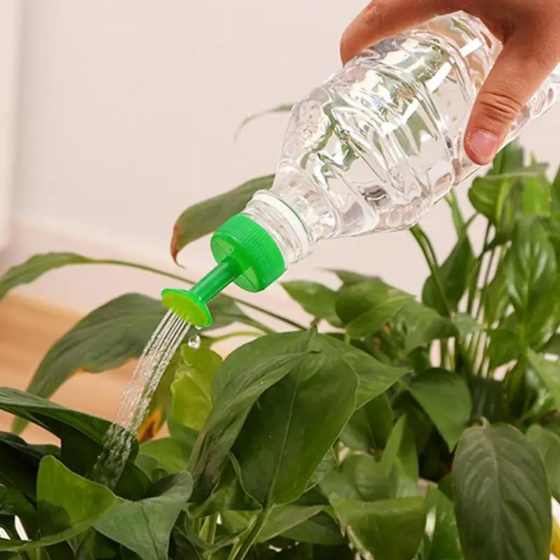 DOITOOL 5PCS Bottle Cap Sprinkler Head Plastic Bottle Watering Spout Bonsai Watering Can for Indoor Seedlings Plant Garden Watering Sprayer Nozzles White