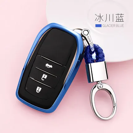 Мягкий чехол из ТПУ для ключей Toyota Chr C-hr RAV4 Land Cruiser 200 Avensis Auris corolla Prius брелок