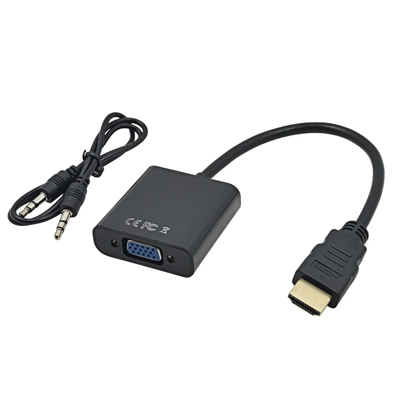 2018 HDMI to VGA Adapter Cable Digital to Analog VGA Converter with Audio Cable For Projector HDTV XBOX PS3 PS4 Laptop TV Box
2018 HDMI to VGA Adapter Cable Digital to Analog VGA Converter with Audio Cable For Projector HDTV XBOX PS3 PS4 Laptop TV Box