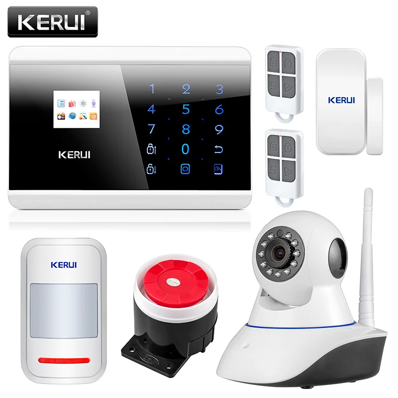 KERUI 8218G APP IOS Android GSM PSTN Dual Wireless Home Alarm Security System English Russian Spanish French Voice Touch keypad
KERUI 8218G APP IOS Android GSM PSTN Dual Wireless Home Alarm Security System English Russian Spanish French Voice Touch keypad