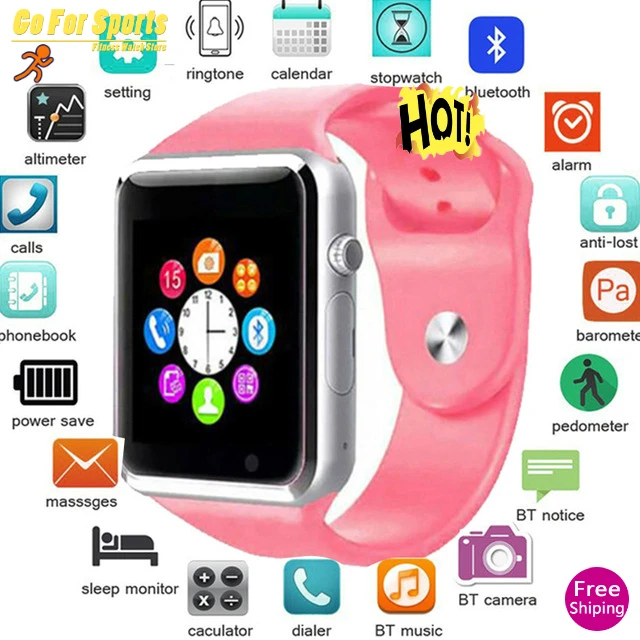 Smart Watch Bluetooth Dial/Answer TF SIM Card Camera Fitnesse Tracker sleep Monitor Bracelet For Android IOS Xiaomi HUAWEI pkZ60
Smart Watch Bluetooth Dial/Answer TF SIM Card Camera Fitnesse Tracker sleep Monitor Bracelet For Android IOS Xiaomi HUAWEI pkZ60