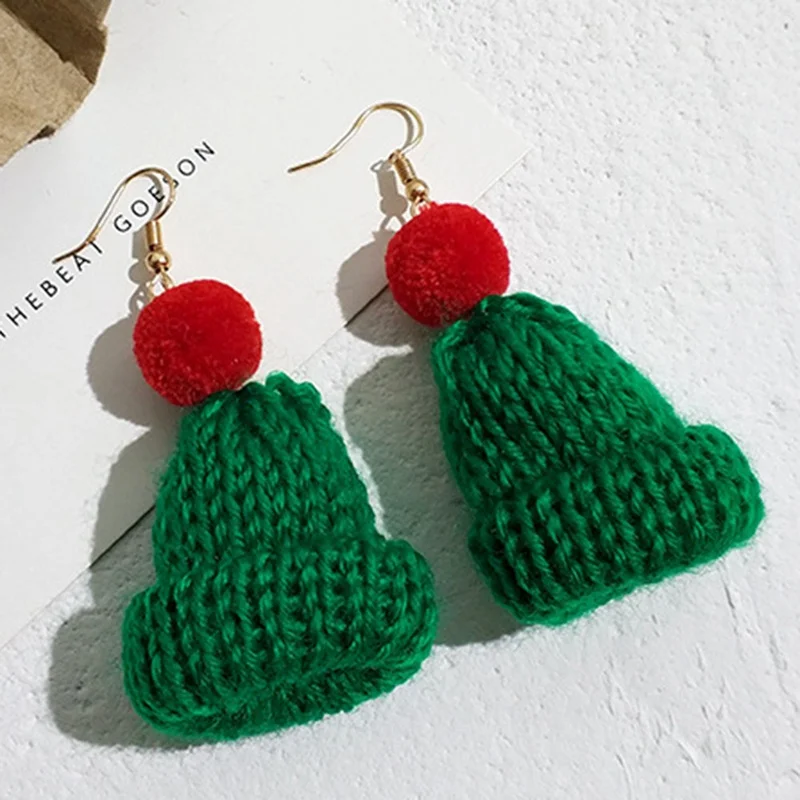 2018 New 1 Pair Green Red Grey Earrings Sweet And Lovely Christmas Hat Fashion Jewelry Earrings Hand Knitted Wool Earring
2018 New 1 Pair Green Red Grey Earrings Sweet And Lovely Christmas Hat Fashion Jewelry Earrings Hand Knitted Wool Earring