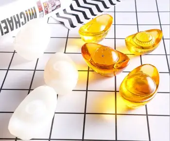 Crystal Epoxy diy Gold Ingot Silicone Epoxy Mold Gold Ingot Yuanbao Silicone Mould
Crystal Epoxy diy Gold Ingot Silicone Epoxy Mold Gold Ingot Yuanbao Silicone Mould