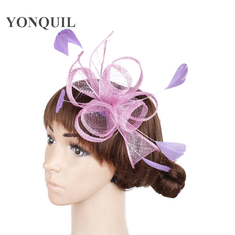 New Design lavender sinamay party show chic hair fascinator hat feather accessories on hair combs elegant bridal headwear SYF231
New Design lavender sinamay party show chic hair fascinator hat feather accessories on hair combs elegant bridal headwear SYF231