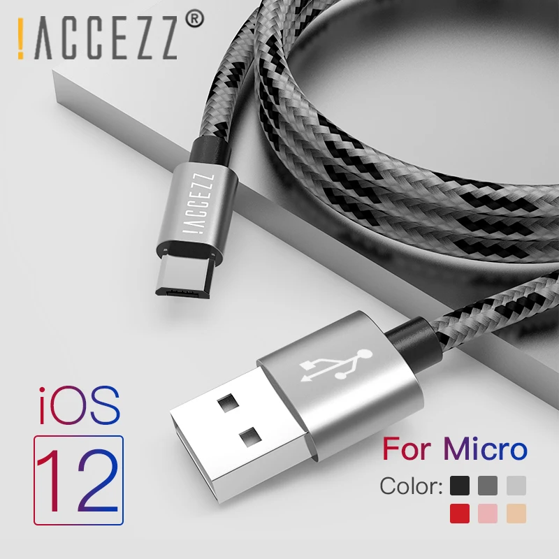 !ACCEZZ Micro USB Cable Fast Charging For Xiaomi Redmi 4X 4A For Samsung S9 S10 For Huawei Smartphone Android Charger Data Cable
!ACCEZZ Micro USB Cable Fast Charging For Xiaomi Redmi 4X 4A For Samsung S9 S10 For Huawei Smartphone Android Charger Data Cable
