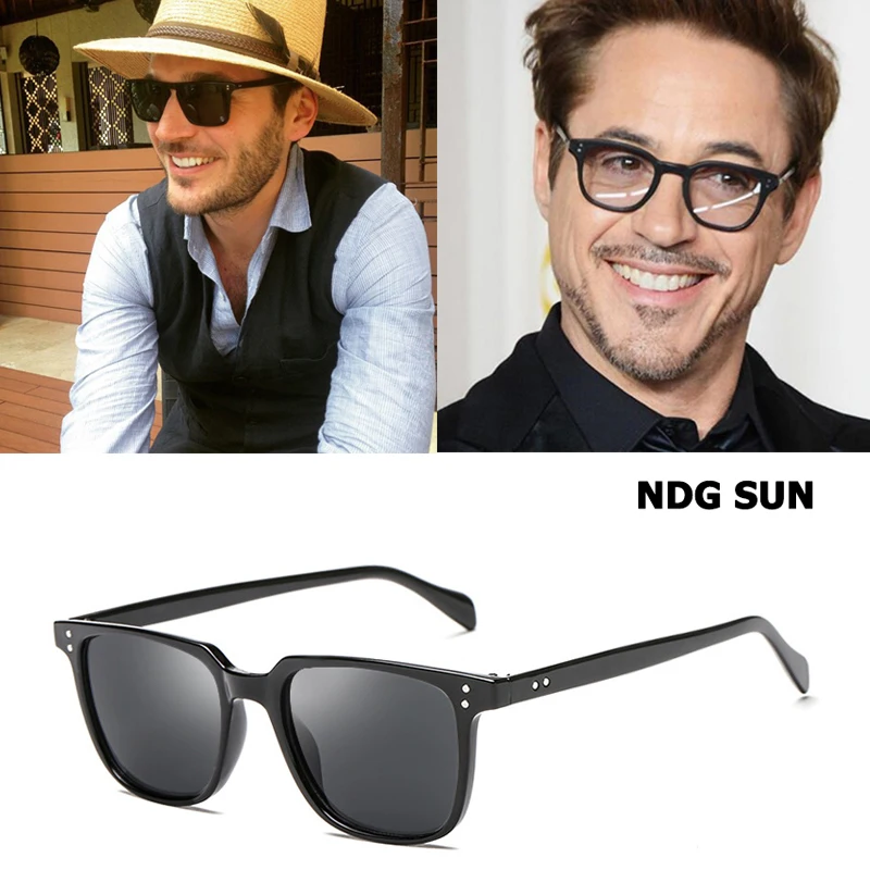 

2019 Fashion Cool NDG SUN Style Rectangle Sunglasses Unisex Vintage Rivets Brand Design Sun Glasses Oculos De Sol
