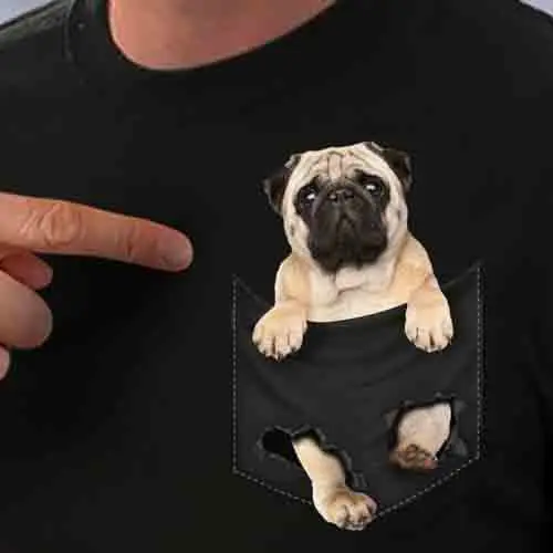 Pug Pocket T Shirt Pug Inside Pocket Dog Lovers Black Hot Summer Clothing Cotton Men T-Shirt High Quality Men Cool Tees Tops
Pug Pocket T Shirt Pug Inside Pocket Dog Lovers Black Hot Summer Clothing Cotton Men T-Shirt High Quality Men Cool Tees Tops