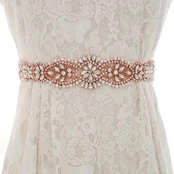 Handmade Crystal Flower Bridal Belt Diamond Wedding Belt Rose Gold Rhinestones Belt Sash For Wedding Prom Gown S184RG
Handmade Crystal Flower Bridal Belt Diamond Wedding Belt Rose Gold Rhinestones Belt Sash For Wedding Prom Gown S184RG