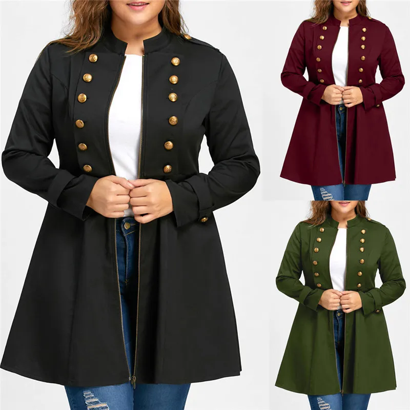 trench coat for women Plus Size Vintage Longline Coat Double Breasted Flare Windbreaker Solid Casual Trench Harajuku Coat #111
trench coat for women Plus Size Vintage Longline Coat Double Breasted Flare Windbreaker Solid Casual Trench Harajuku Coat #111