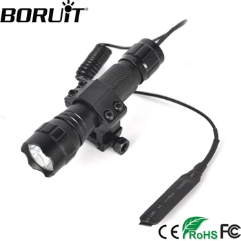 BORUiT 1200LM XML T6 LED WF-501B Tactical Flashlight Aluminum Portable Gun Lantern Torch Light by 18650 Rechargeable Battery
BORUiT 1200LM XML T6 LED WF-501B Tactical Flashlight Aluminum Portable Gun Lantern Torch Light by 18650 Rechargeable Battery