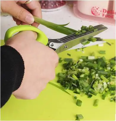 19cm Minced 5 Layers Spices Cook Basil scissor Shredded Rosemary Scallion Cutter Herb Kitchen Chopped Laver tool cut
19cm Minced 5 Layers Spices Cook Basil scissor Shredded Rosemary Scallion Cutter Herb Kitchen Chopped Laver tool cut