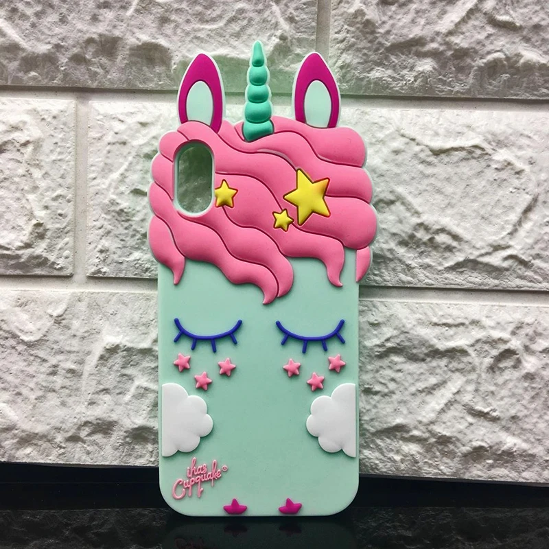 3D Cute Cat Unicorn Dog Rubber Case For iPhone 7 6 6S Plus 5s SE Soft Silicone Cartoon Cover Back For iPhone 8 7 6S 5S X Capa (32)