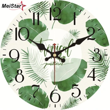 MEISTAR Vintage Clock Green Leaf Design Silent Home Office Cafe Kitchen Study Decor Home Saat Retro Large Art Wall Clocks
MEISTAR Vintage Clock Green Leaf Design Silent Home Office Cafe Kitchen Study Decor Home Saat Retro Large Art Wall Clocks