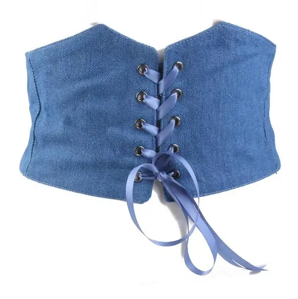 Women's runway fashion vintage bandage denim Cummerbunds female Dress Corsets Waistband Belts decoration wide belt R1150
Women's runway fashion vintage bandage denim Cummerbunds female Dress Corsets Waistband Belts decoration wide belt R1150