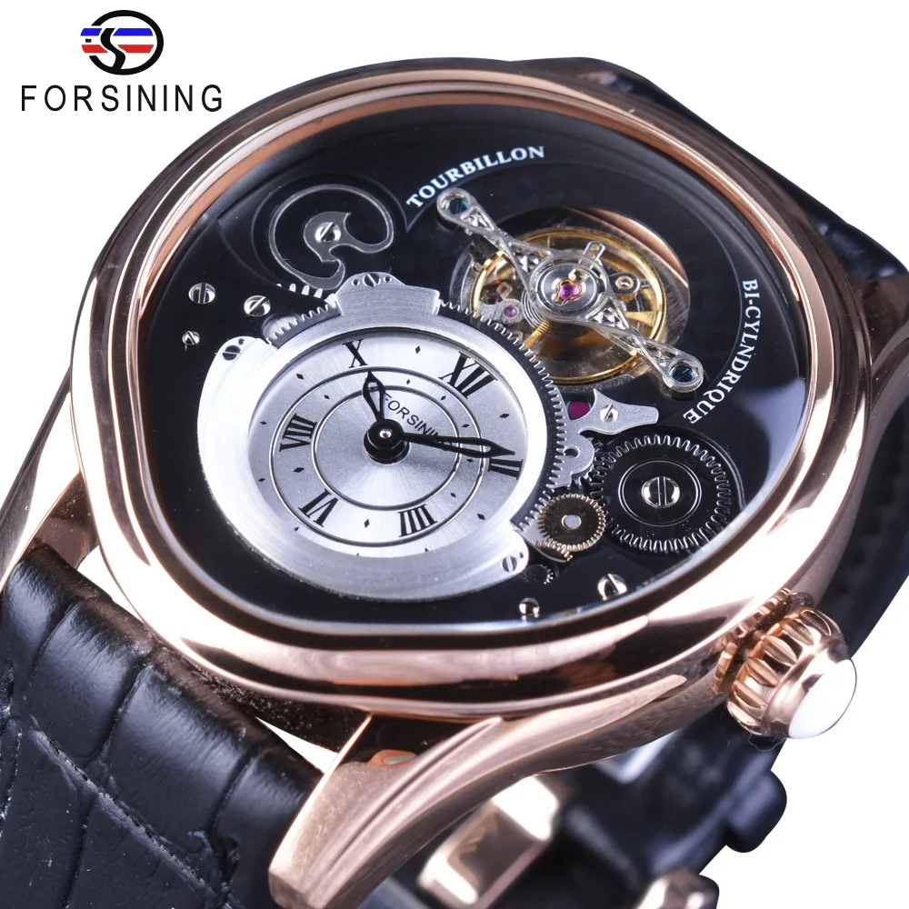 Forsining Rose Gold Tourbillion Design 316 Full Stainless Steel Case Genuine Leather Belt Men Automatic Watches Top Brand Luxury
Forsining Rose Gold Tourbillion Design 316 Full Stainless Steel Case Genuine Leather Belt Men Automatic Watches Top Brand Luxury