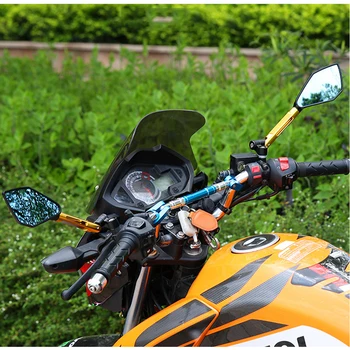 8 10mm universal cnc motorcycle mirrors Blue Lens Rearview Side Mirror FOR super cub 110 royal enfield himalayan Yamaha yzf r125
8 10mm universal cnc motorcycle mirrors Blue Lens Rearview Side Mirror FOR super cub 110 royal enfield himalayan Yamaha yzf r125