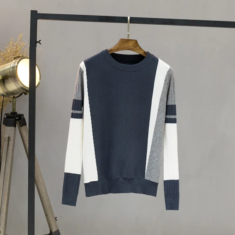 Autumn Winter Sweater Women Contrast Color Pullover Jumper women Long Sleeve O-Neck Knitted Tops Outwear Pull Femme Pullovers
Autumn Winter Sweater Women Contrast Color Pullover Jumper women Long Sleeve O-Neck Knitted Tops Outwear Pull Femme Pullovers
