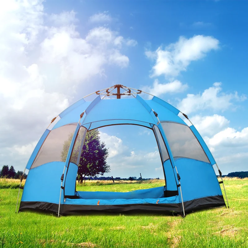 3-4 Person Sixth-Angle Tent Waterproof Automatic Camping Tent Quick Open Tent Outdoor Family Camping Hiking Tourist Tent
3-4 Person Sixth-Angle Tent Waterproof Automatic Camping Tent Quick Open Tent Outdoor Family Camping Hiking Tourist Tent